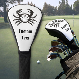 Crab Black Golf Head Cover