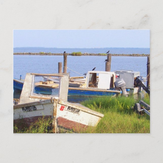 Crab Boats Postcard (Front)
