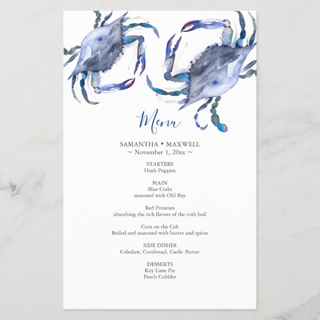 Crab Boil Budget Menus Flyer (Front)