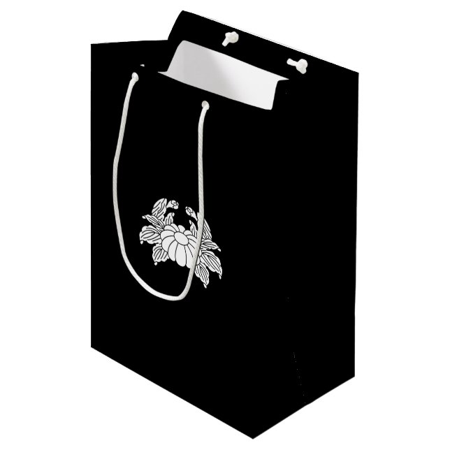 Crab Chrysanthemum Medium Gift Bag (Front Angled)