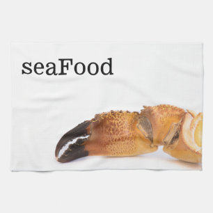 Crab claw kitchen towel