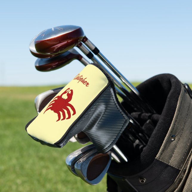 Crab Design Golf Head Cover (In Situ)