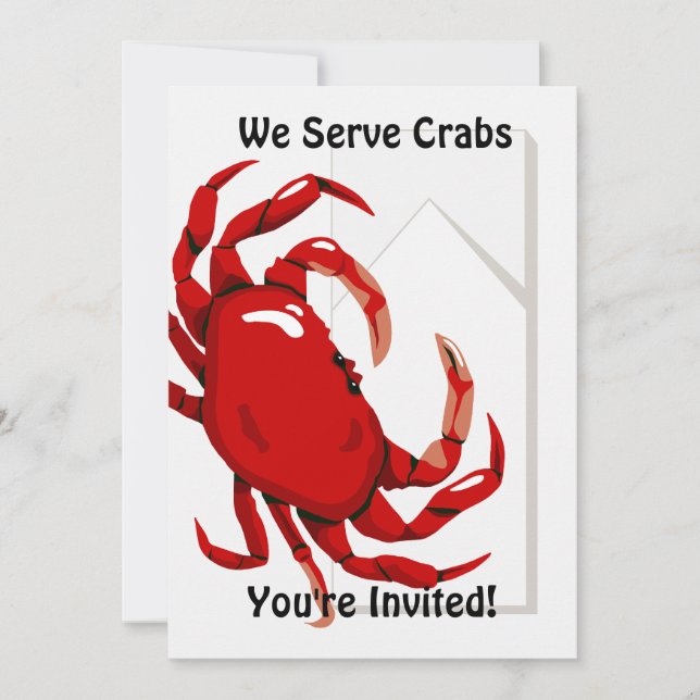 Crab Dinner Invitation (Front)