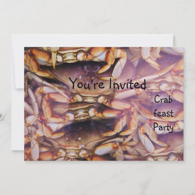 Crab feast Party_ Invitation (Front)