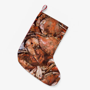 Crab Feast Small Christmas Stocking