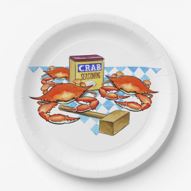 Crab Fest! Paper Plate (Front)
