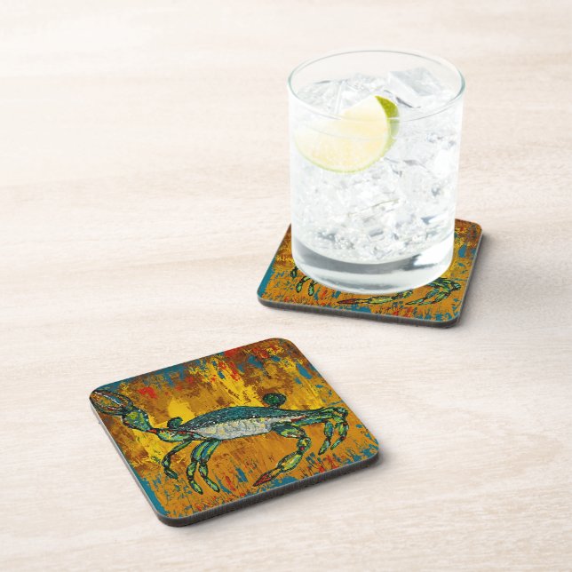 Crab Hard plastic coaster (Right Side)
