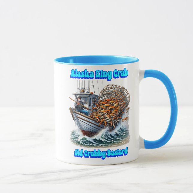 Crab Hunters Voyage Old Crabby Bastard  Mug (Right)