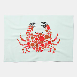 Crab In Dots Kitchen Towel