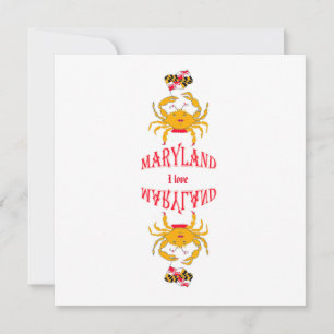 Crab in Maryland      Card