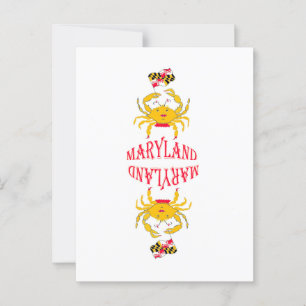 Crab in Maryland Postcard