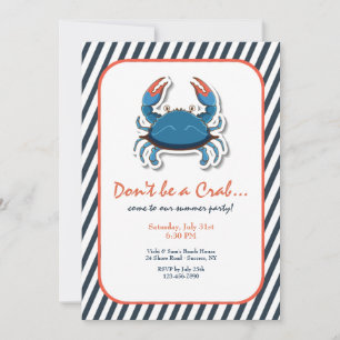 Crab Invitation