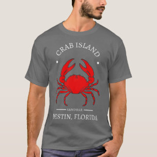 Crab Island Destin Florida Sandbar Souvenir  T-Shirt