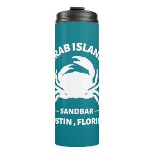 crab island sandbar  Dustin Florida Thermal Tumbler