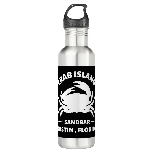 crab island sandbar florida 710 ml water bottle (Front)