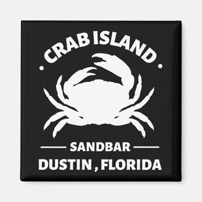 crab island sandbar florida magnet (Front)