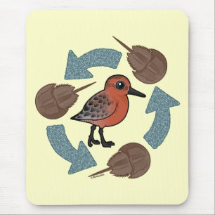 Crab-Knot Cycle Mouse Pad