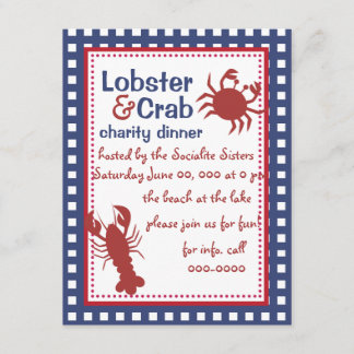 Crab & Lobster! Invitation