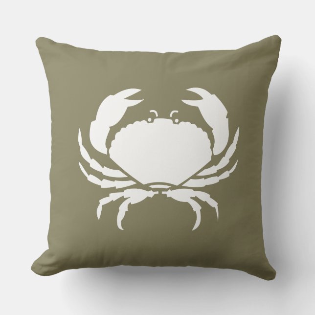 CRAB marin marine coussin taupe (Recto)