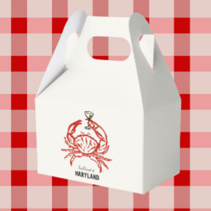 Crab Maryland Wedding Favor Box