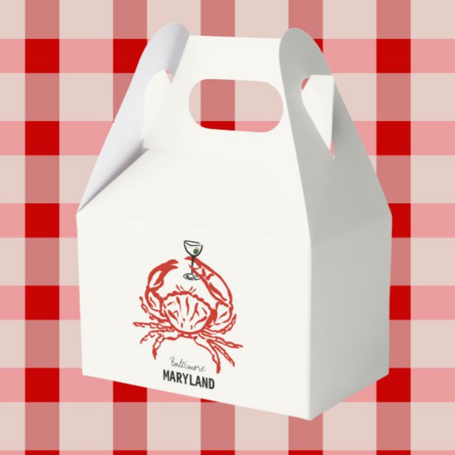 Crab Maryland Wedding  Favor Box (Creator Uploaded)