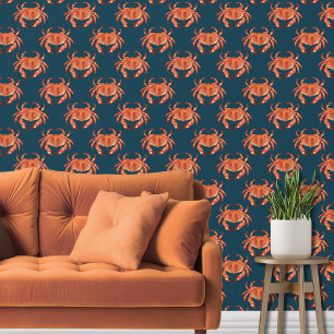Crab nautical beach wallpaper