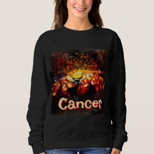 Crab Nautical Coastal Beach Cancer Personalized Sweatshirt