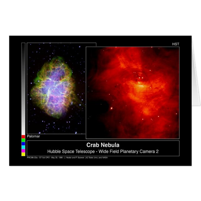 Crab Nebula Hubble Telescope (Front Horizontal)