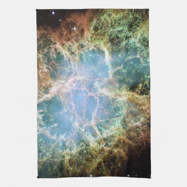 Crab Nebula Kitchen Towel (Vertical)