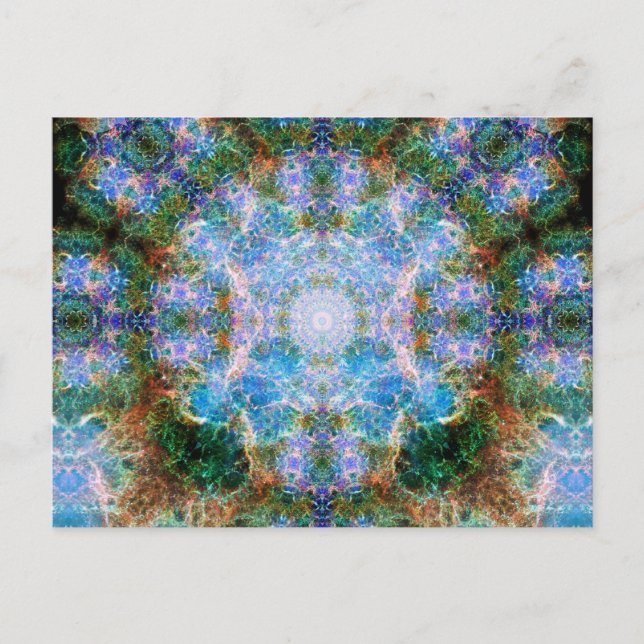 Crab Nebula Mandala Postcard (Front)