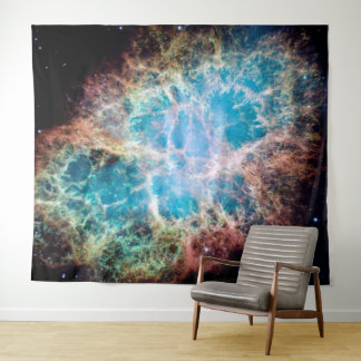 Crab Nebula Space NASA photo Tapestry