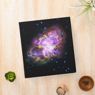 Crab Nebula Supernova Remnant Hubble Composite Binder