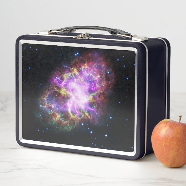 Crab Nebula Supernova Remnant Hubble Composite Metal Lunch Box (In Situ)