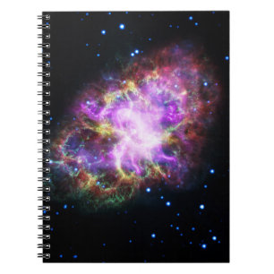Crab Nebula Supernova Remnant Hubble Composite Notebook
