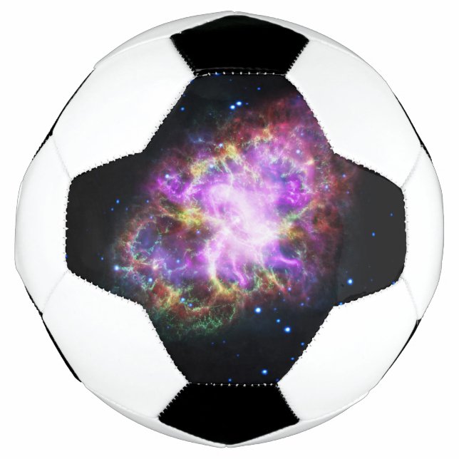 Crab Nebula Supernova Remnant Hubble Composite Soccer Ball (Front)