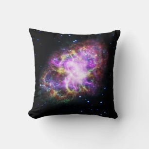 Crab Nebula Supernova Remnant Hubble Composite Throw Pillow
