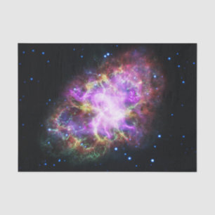 Crab Nebula Supernova Remnant Hubble Composite Tissue Paper