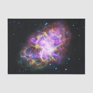 Crab Nebula Supernova Remnant Hubble Composite Tissue Paper