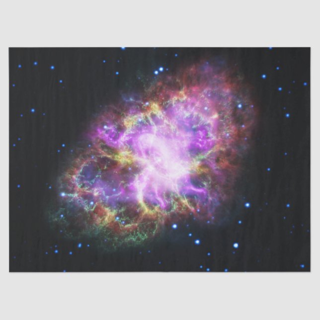 Crab Nebula Supernova Remnant Hubble Composite Tissue Paper (Front)