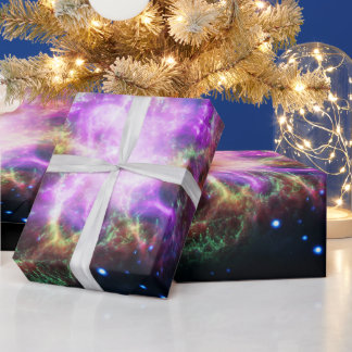 Crab Nebula Supernova Remnant Hubble Composite Wrapping Paper