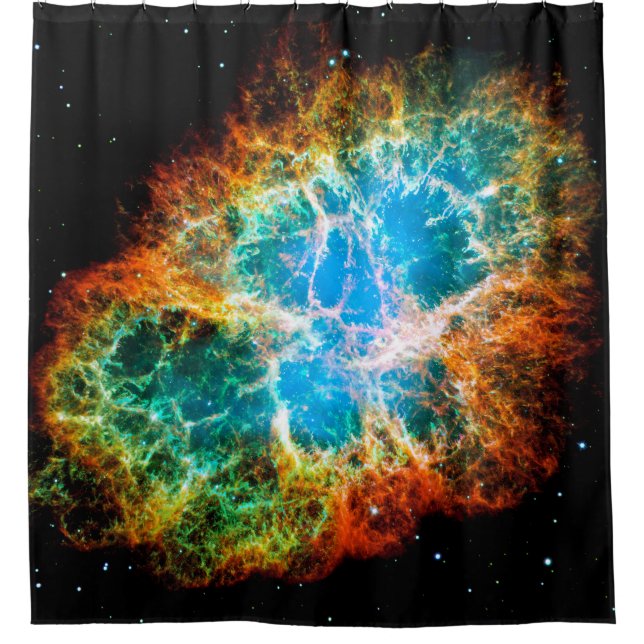 Crab Nebula Supernova Remnant Hubble Space Photo (Front)