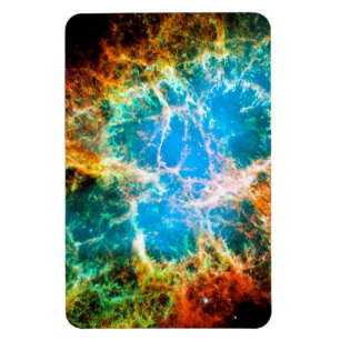 Crab Nebula Supernova Remnant Hubble Space Photo Magnet