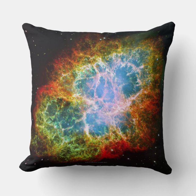 Crab Nebula Throw Pillow (Front)