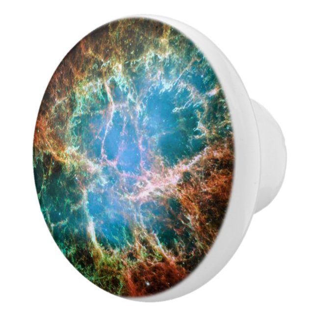 Crab Nebulae Space Astronomy Science Photo Ceramic Knob (Right)