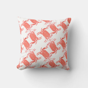 Crab Ocean Beach Sea Creature Throw Pillow