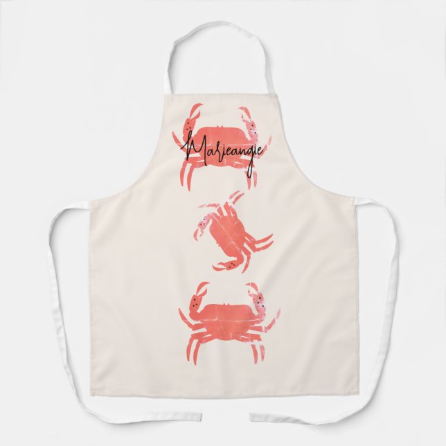 Crab Ocean Beach Sea Crustacean  Apron (Front)