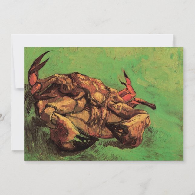 Crab on Its Back by Vincent van Gogh Invitation (Front)