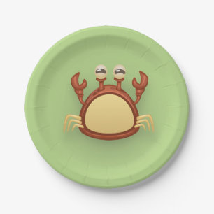 Crab Paper Plate