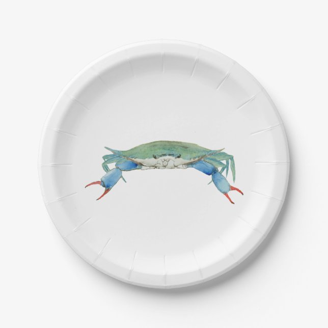 Crab Paper Plate (Front)