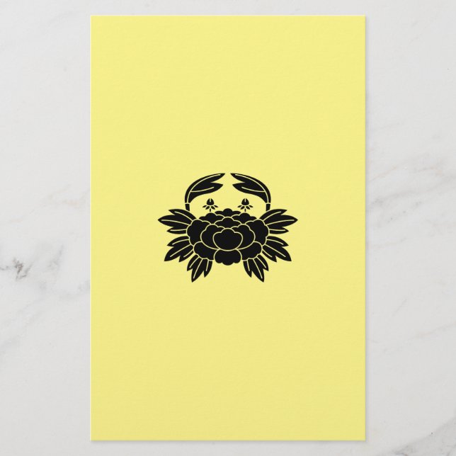 CRAB PEONY LETTER STATIONERY (Front)